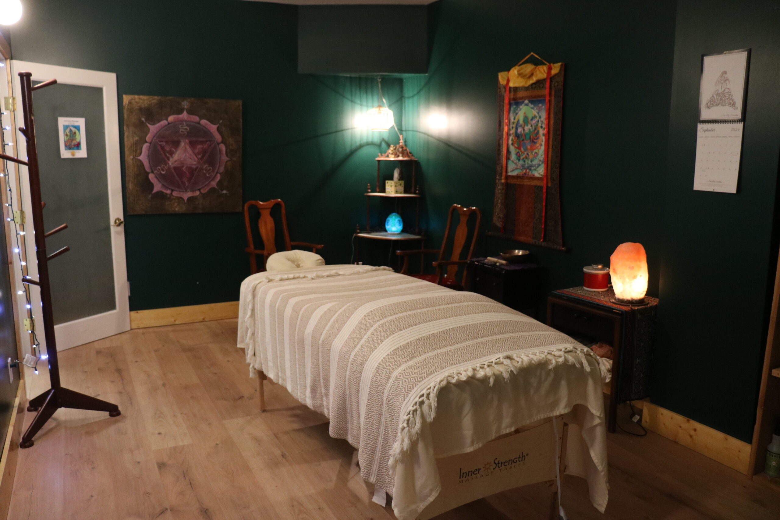 Embodying Ahimsa massage studio at Align Yoga Lake Cowichan